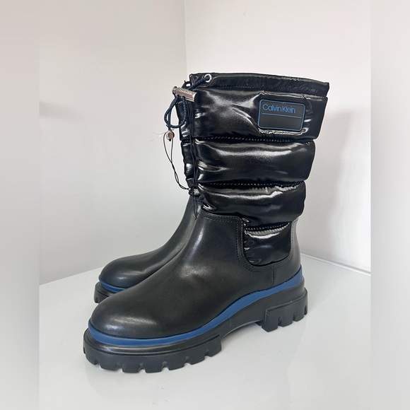 Calvin Klein Womens Laeton Puffer Cold Weather Snow Winter Boots Shoes Size 8 - Picture 1 of 8